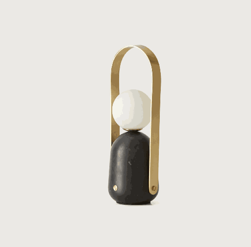 [S1294/USB/NEG] NANO : Lampe Nano finition marbre