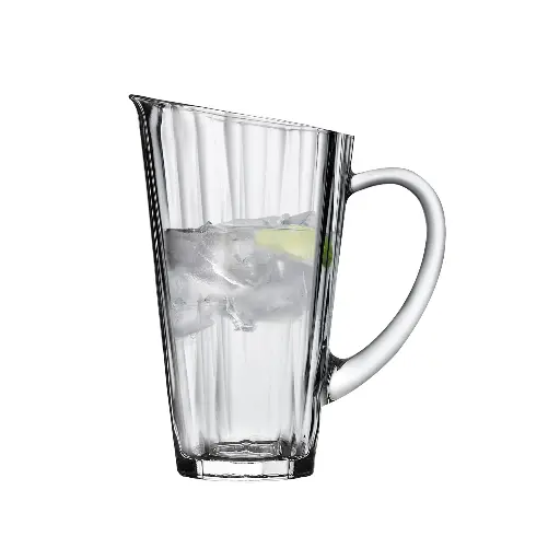 [1052152] HEMINGWAY : Carafe en verre cristallin biseauté