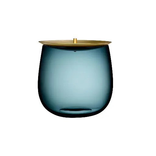 [1101365] BERET : Boîte de rangement grande avec couvercle en laiton